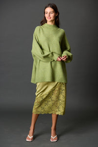 Funnel Neck Oversized Pullover