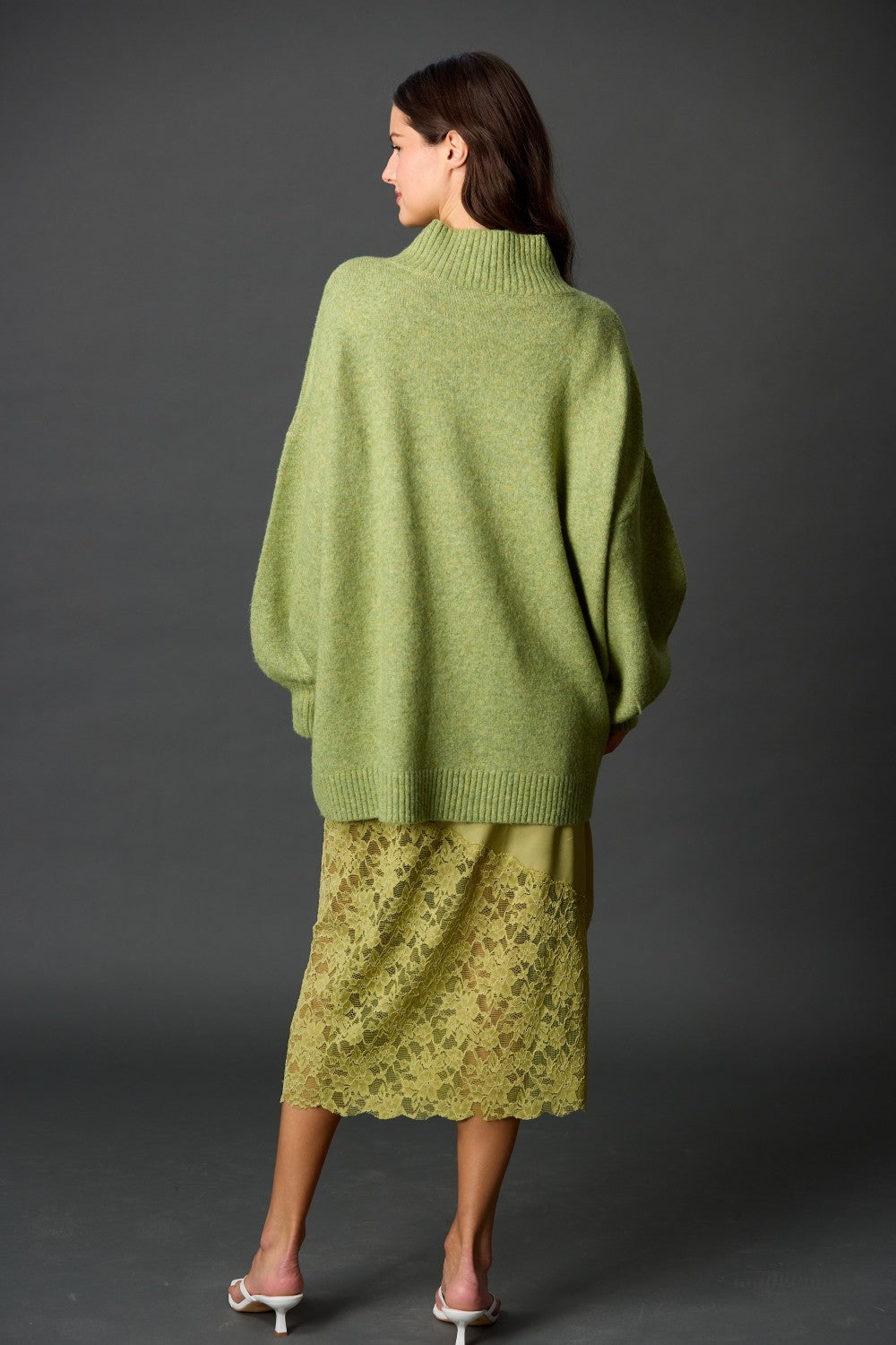 Funnel Neck Oversized Pullover