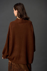 Funnel Neck Oversized Pullover