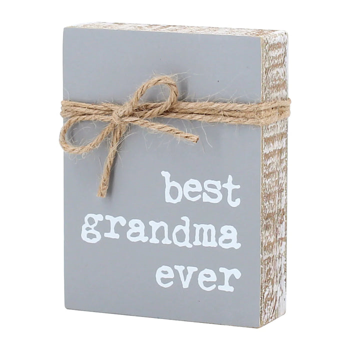 Best Grandma Block Sign