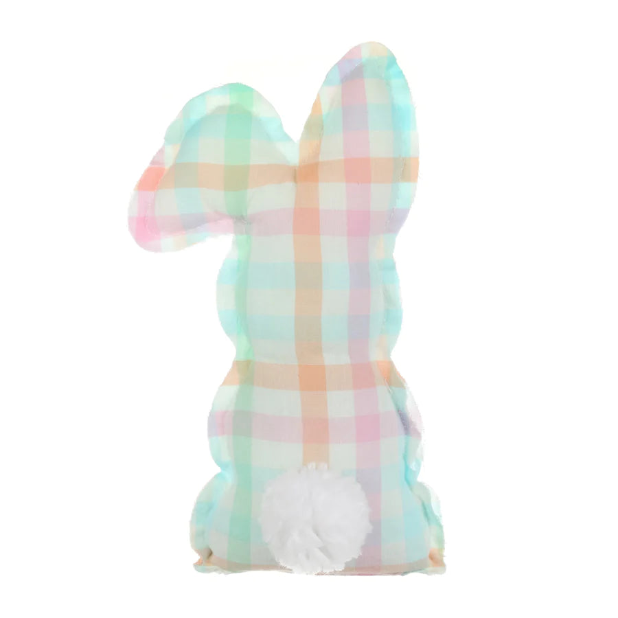 Pastel Plaid Stuffed Bunny