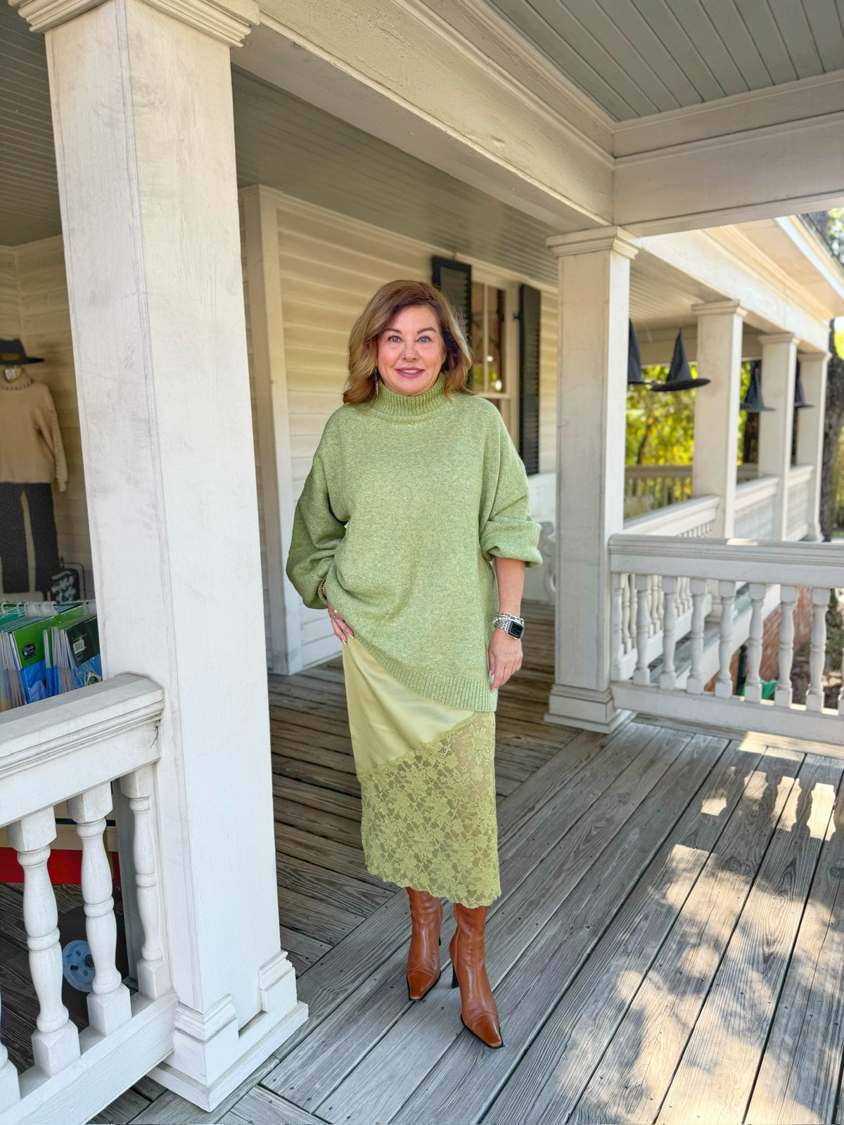 Funnel Neck Oversized Pullover