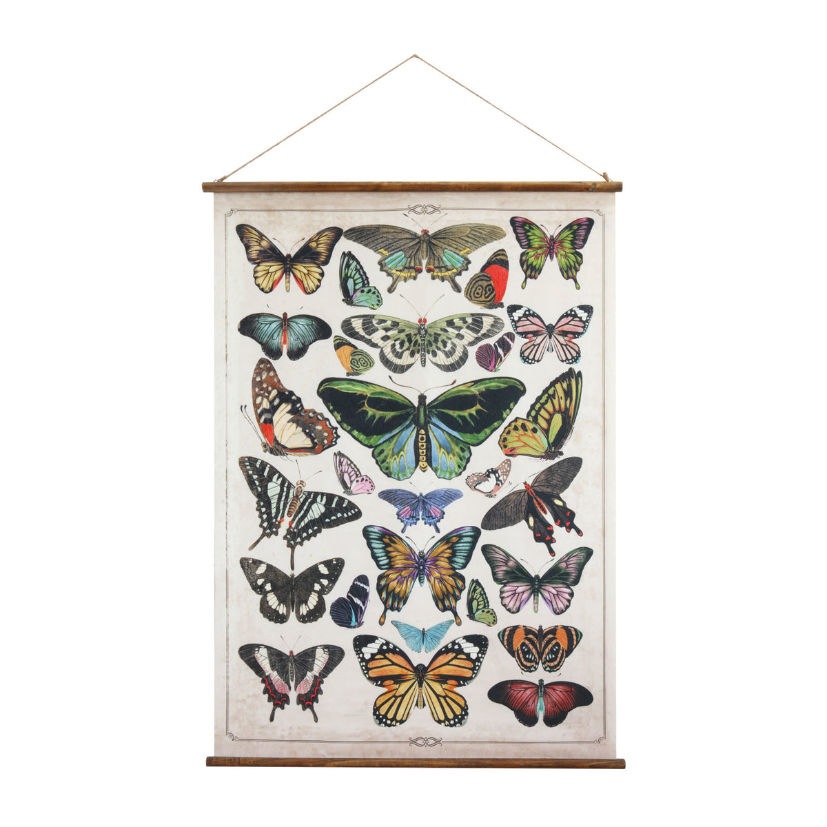 Butterflies Scroll Wall Decor
