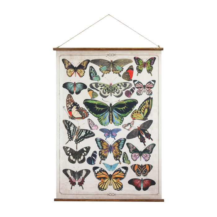 Butterflies Scroll Wall Decor