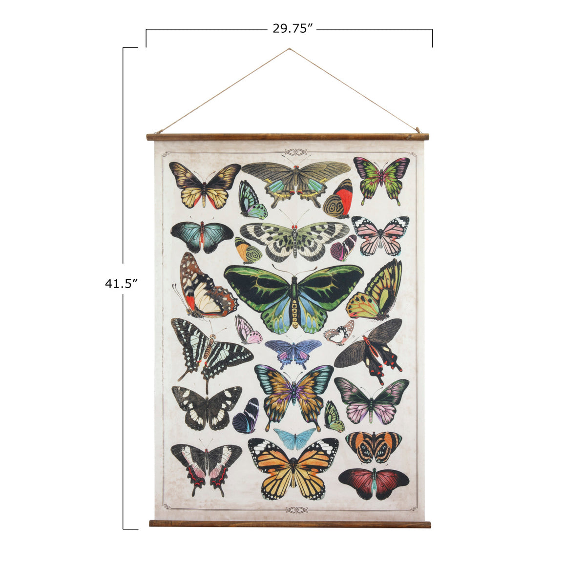 Butterflies Scroll Wall Decor