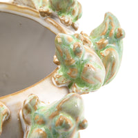 Frogs Stoneware Planter