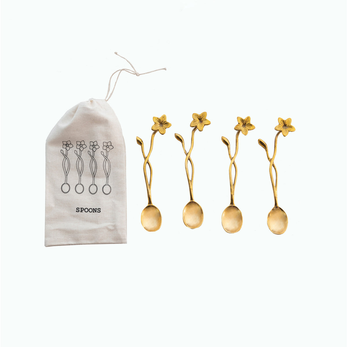 Flower Handle Coffee Spoons