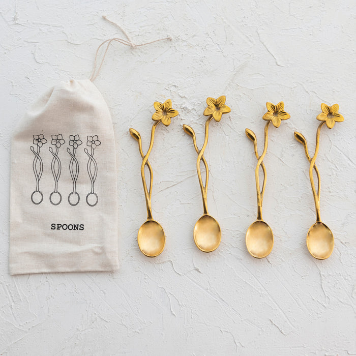 Flower Handle Coffee Spoons