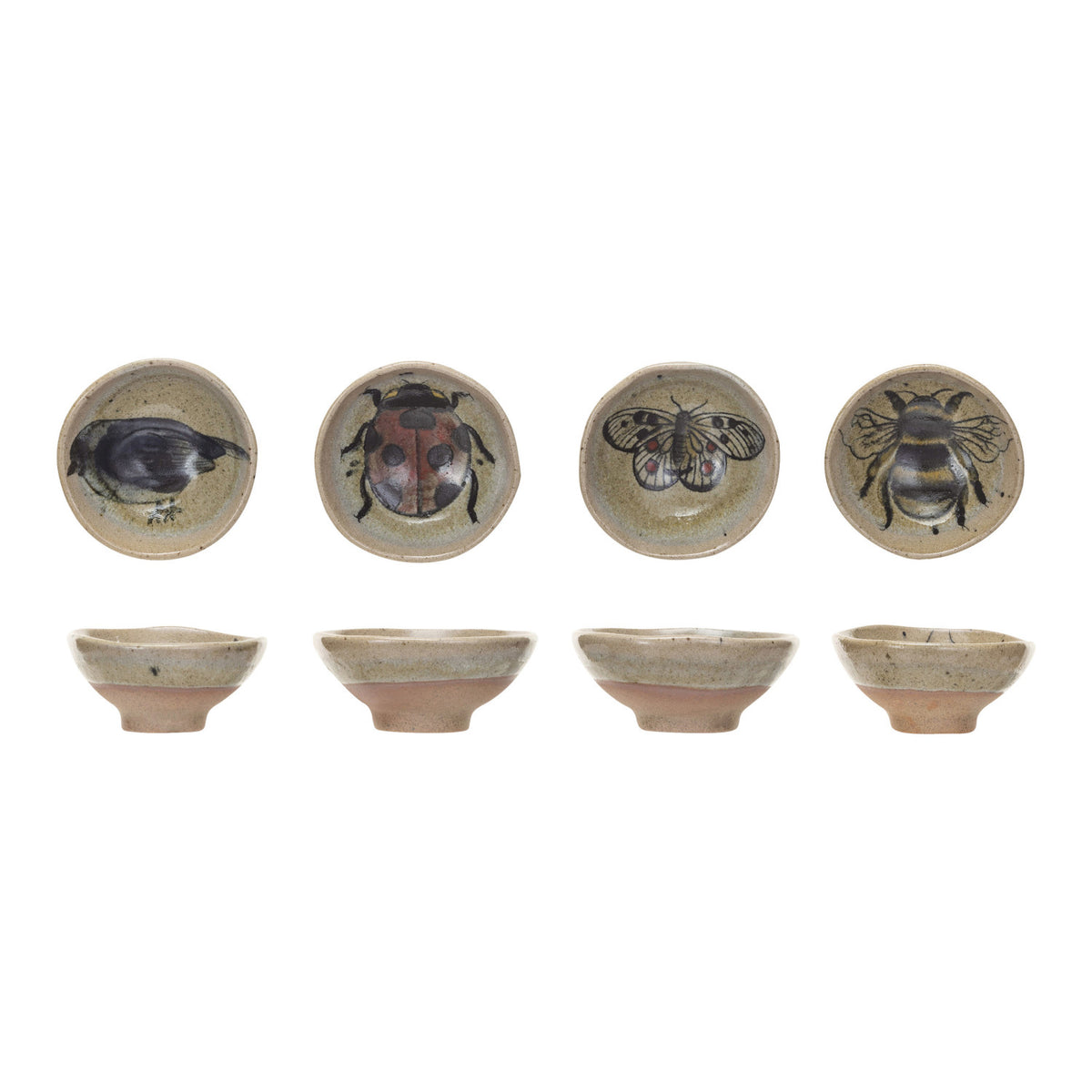 Insect/Bird Stoneware Dish