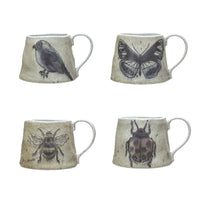 Insect/Bird Stoneware Mug