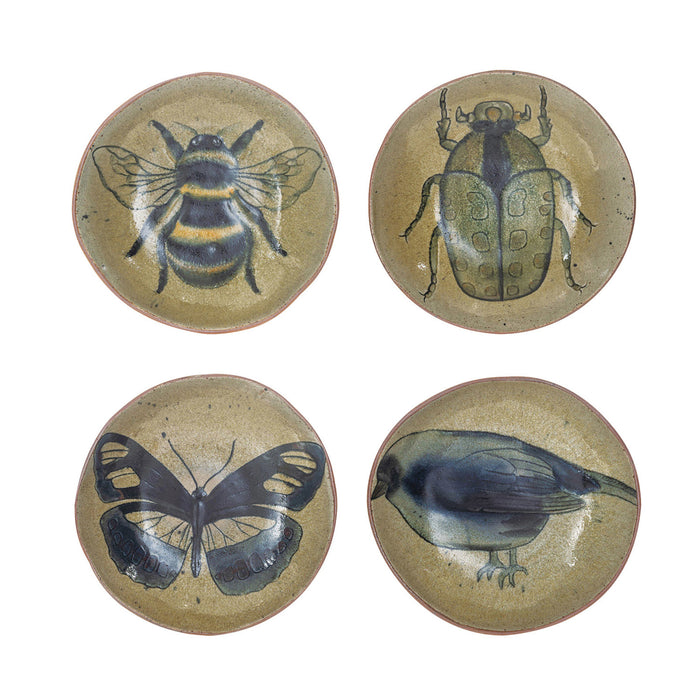 Insect/Bird Stoneware Plate