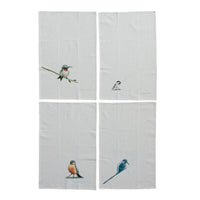 Bird Printed Tea Towel