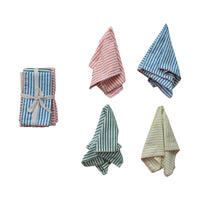 Cotton Striped Napkin Set