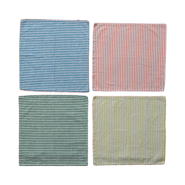 Cotton Striped Napkin Set