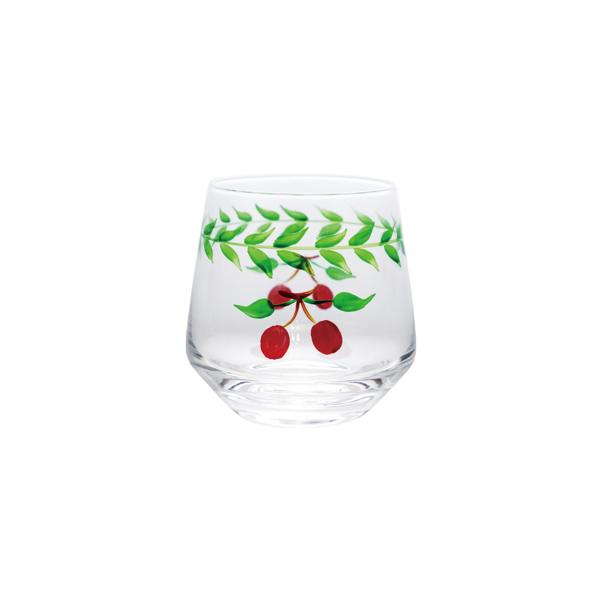 Cherries Drinking Glass