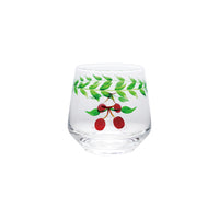 Cherries Drinking Glass