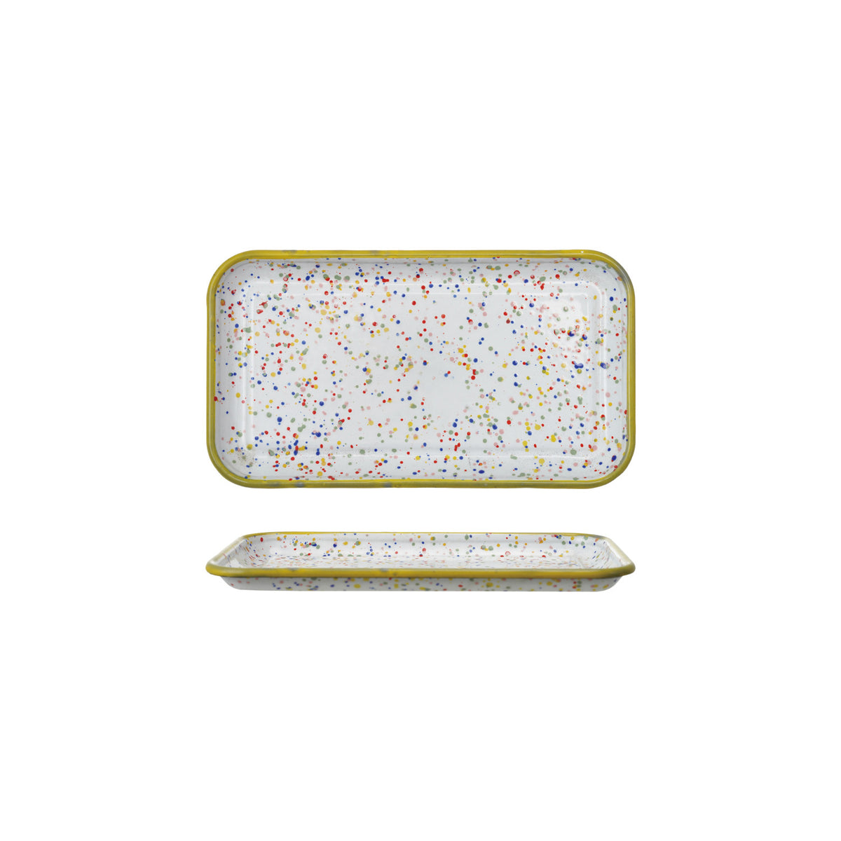 Metal Splatterware Plate