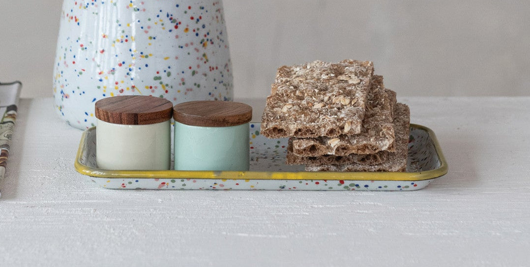 Metal Splatterware Plate