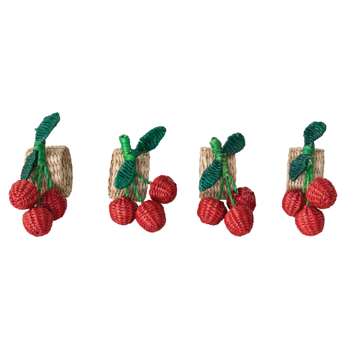 Seagrass Cherry Napkin Rings