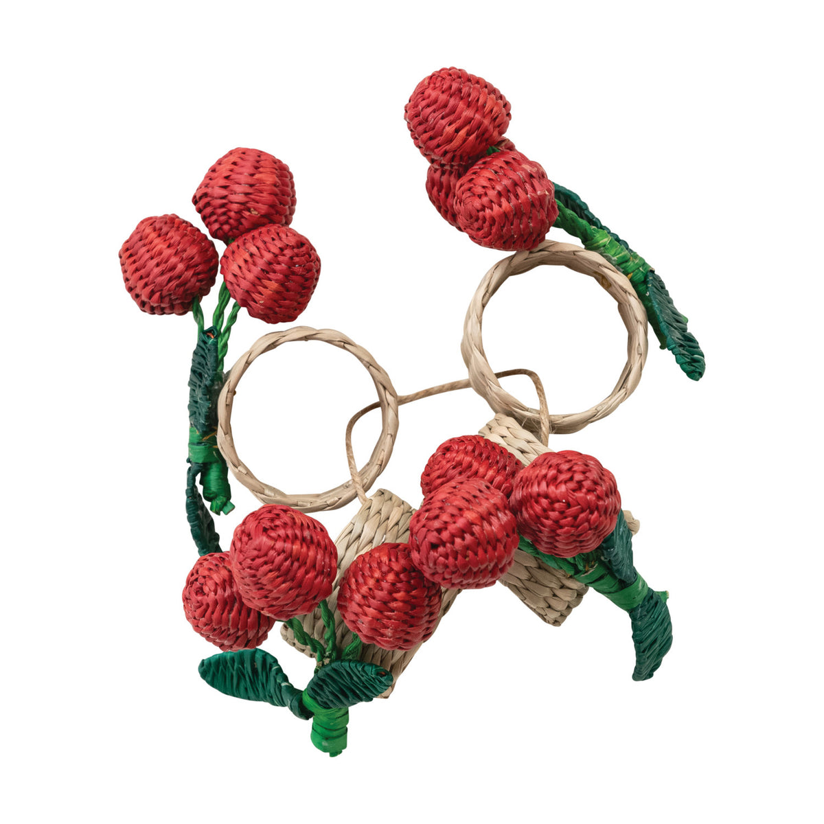 Seagrass Cherry Napkin Rings