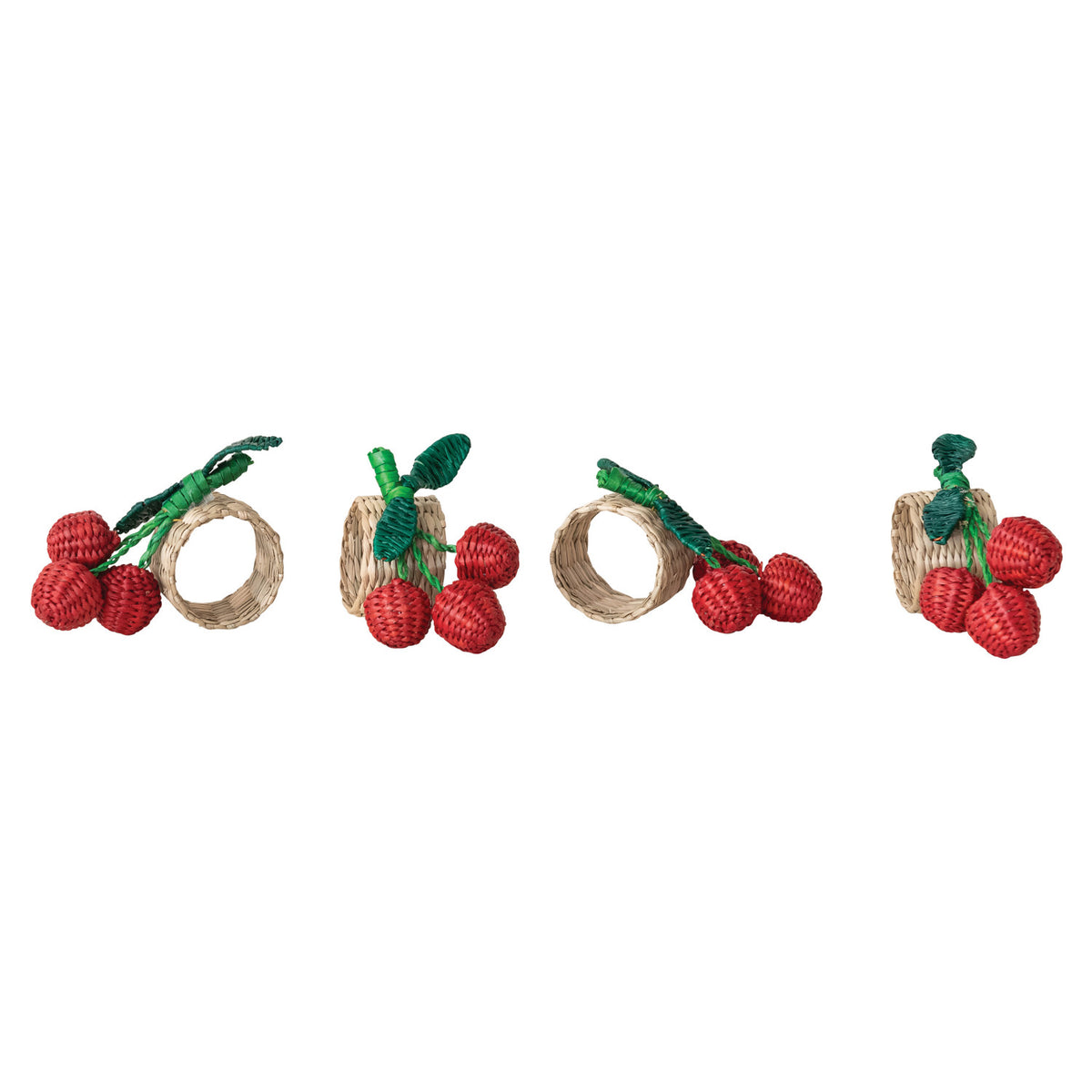 Seagrass Cherry Napkin Rings