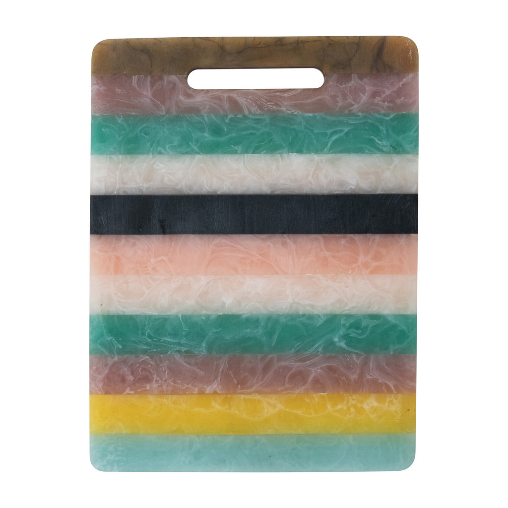 Striped Cheese Serving Board