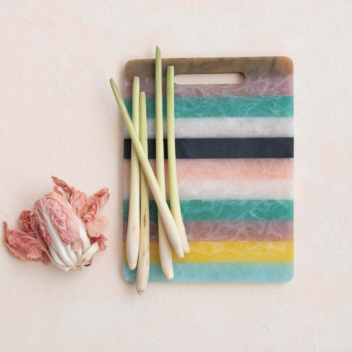 Striped Cheese Serving Board