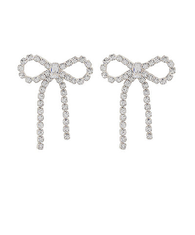 Crystal Ribbon Earrings