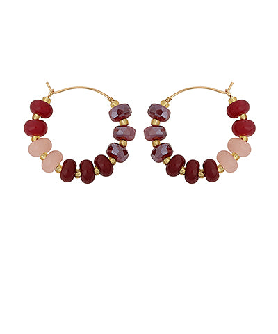 Rondelle Bead Hoops