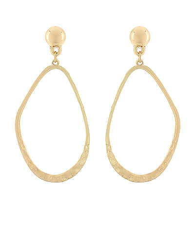 Hammered Teardrop Earrings
