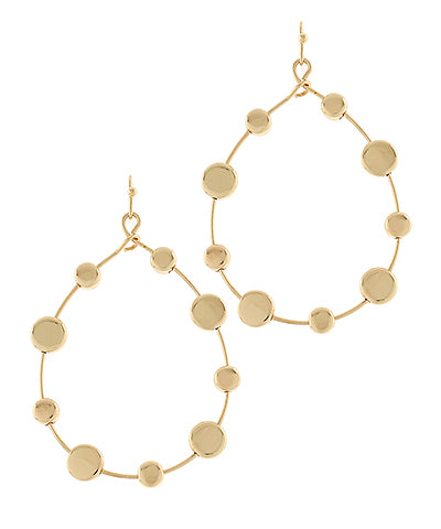 Teardrop Disk Earrings