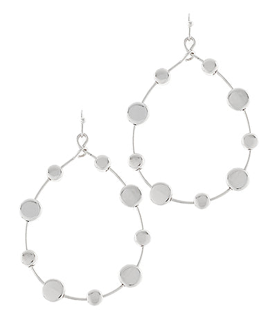 Teardrop Disk Earrings