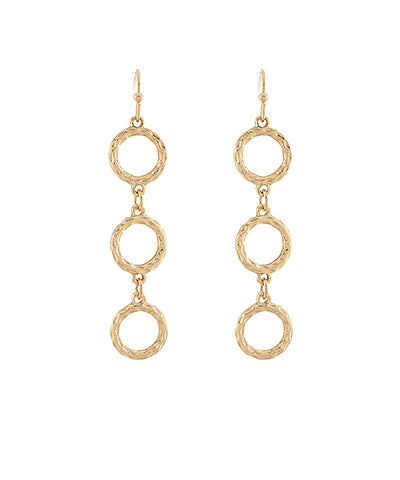 Linear Circle Earrings