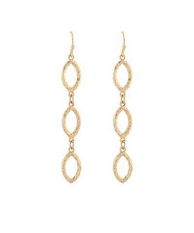 Linear Oval Earrings