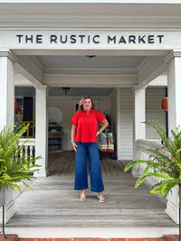 Ruffled Neckline Top