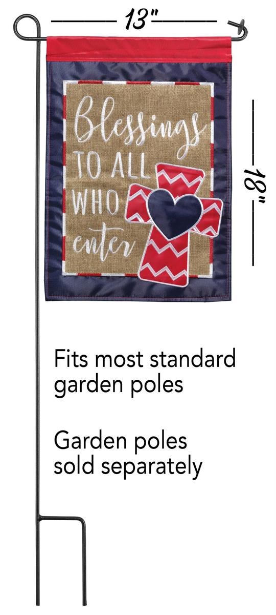 Blessings to All Garden Flag