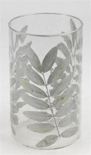 Glass Leaf Vase
