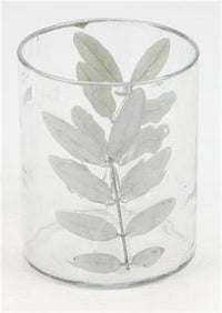 Glass Leaf Vase