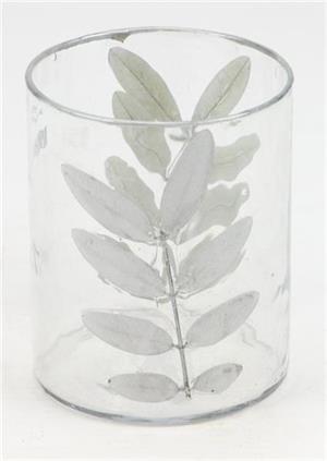 Glass Leaf Vase
