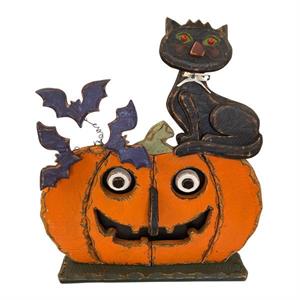 Jack O'Lantern with Cat