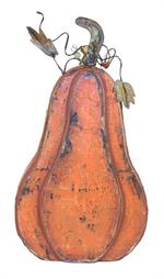 Antique Painted Pumpkin