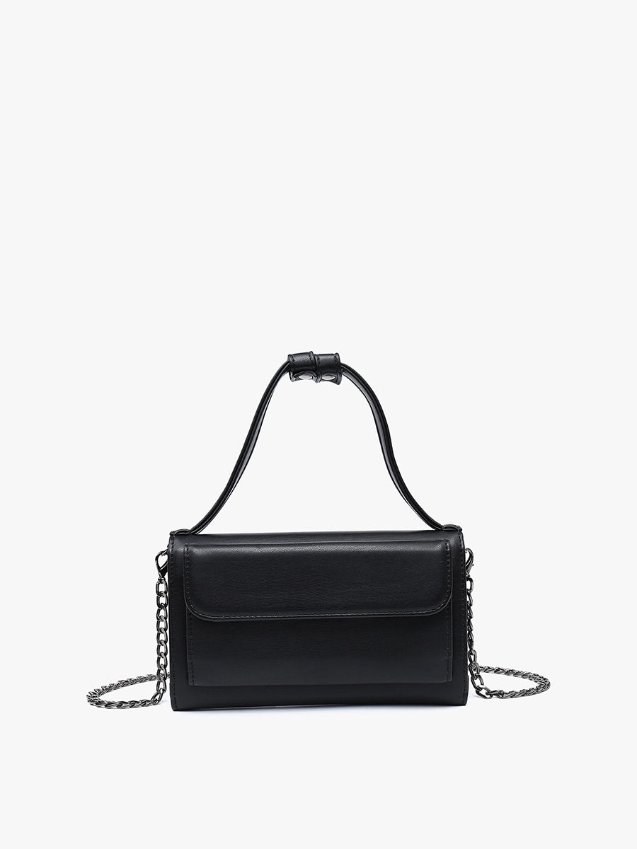 Honey Rectangular Crossbody with Chain
