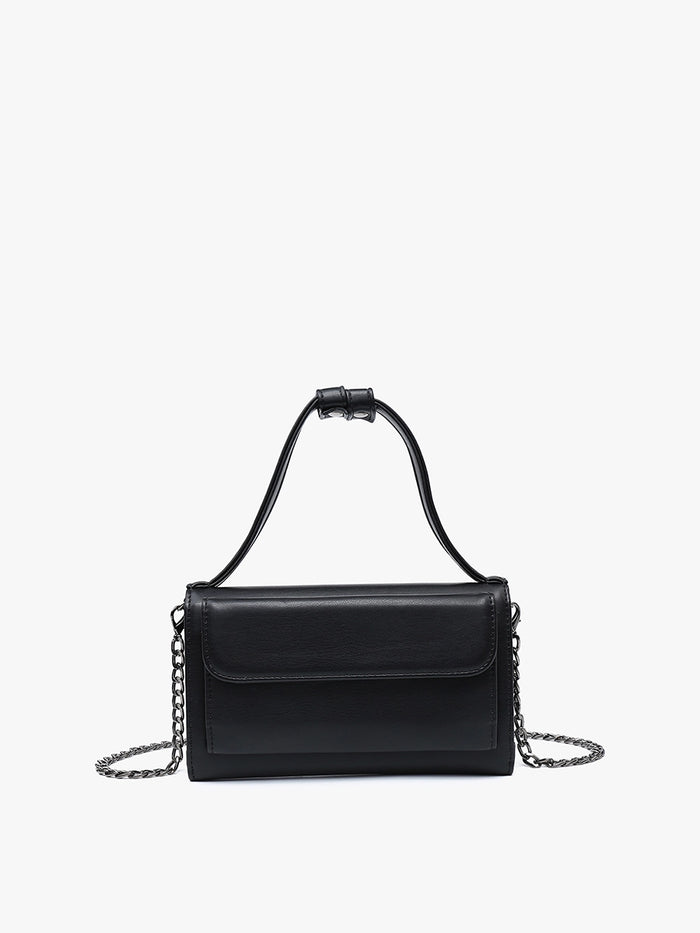 Honey Rectangular Crossbody with Chain