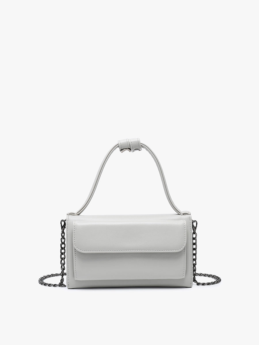 Honey Rectangular Crossbody with Chain