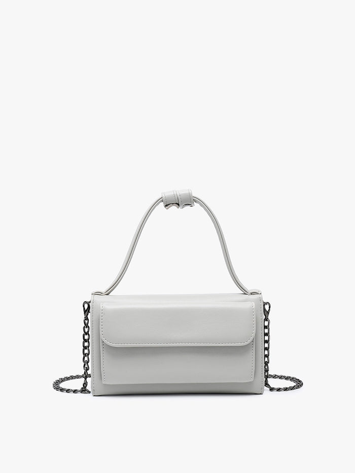 Honey Rectangular Crossbody with Chain