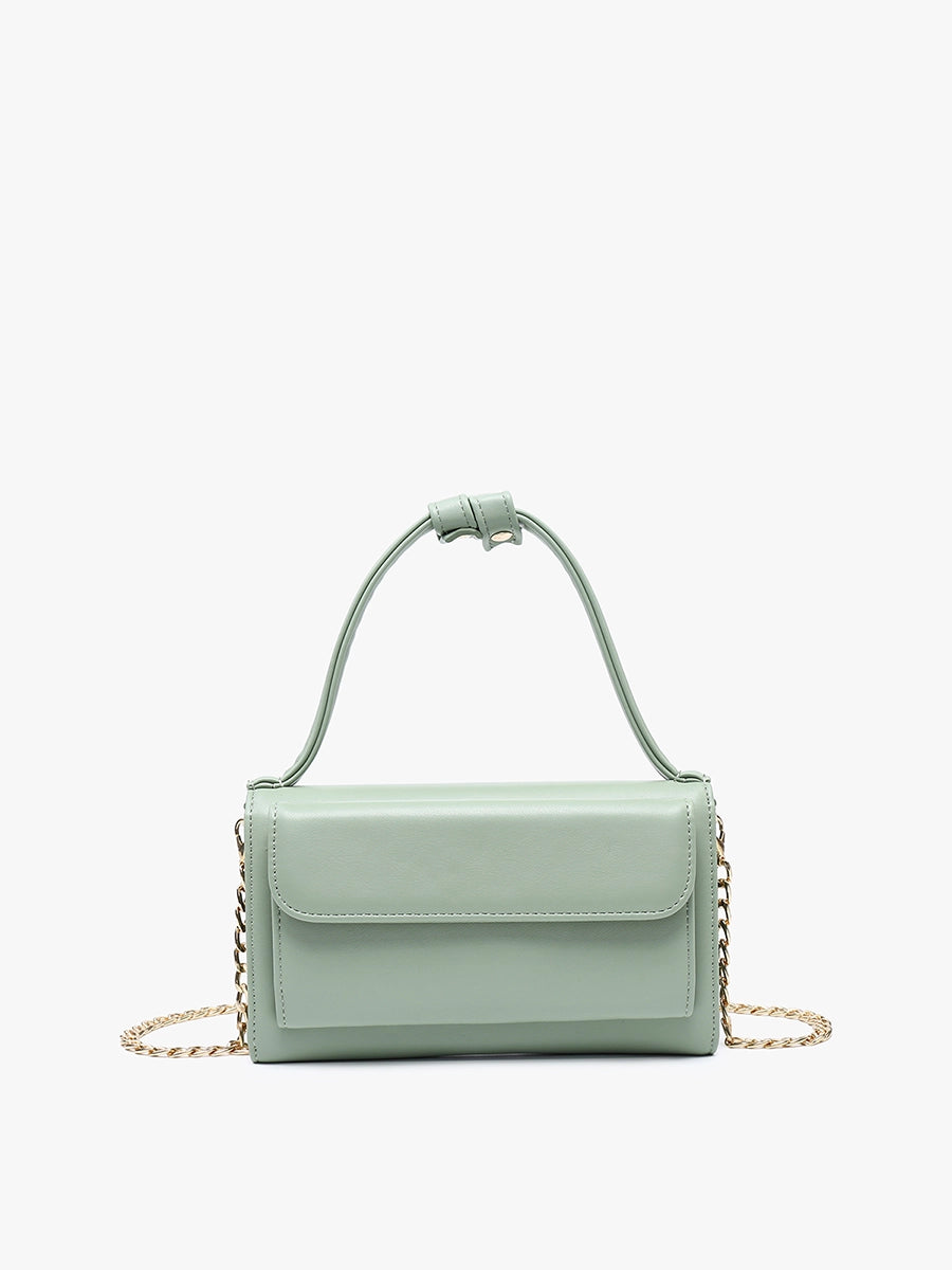 Honey Rectangular Crossbody with Chain