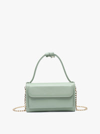 Honey Rectangular Crossbody with Chain