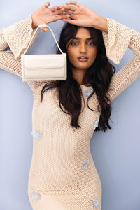 Honey Rectangular Crossbody with Chain