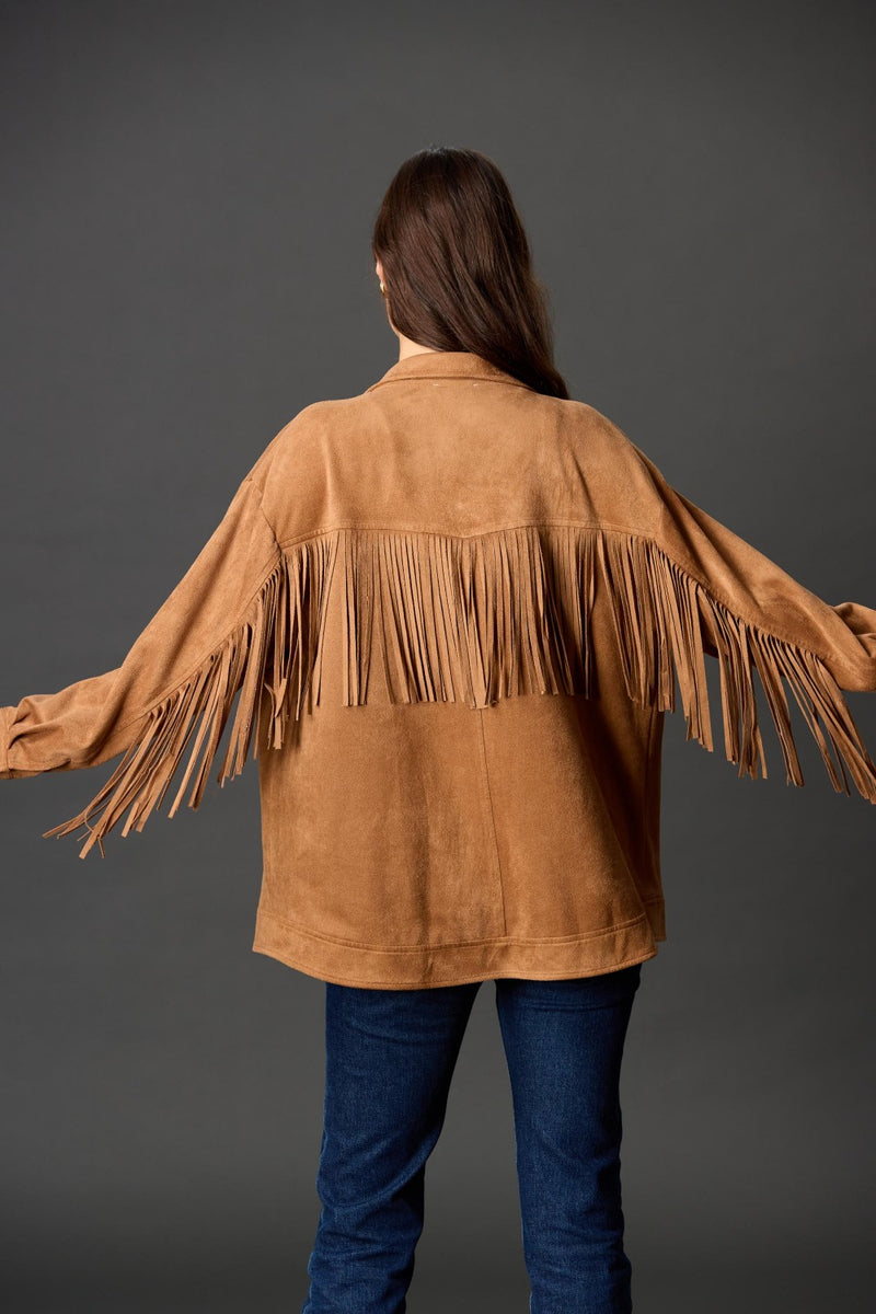 Suede Fringe Jacket