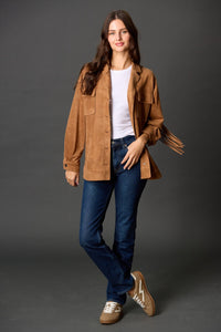 Suede Fringe Jacket